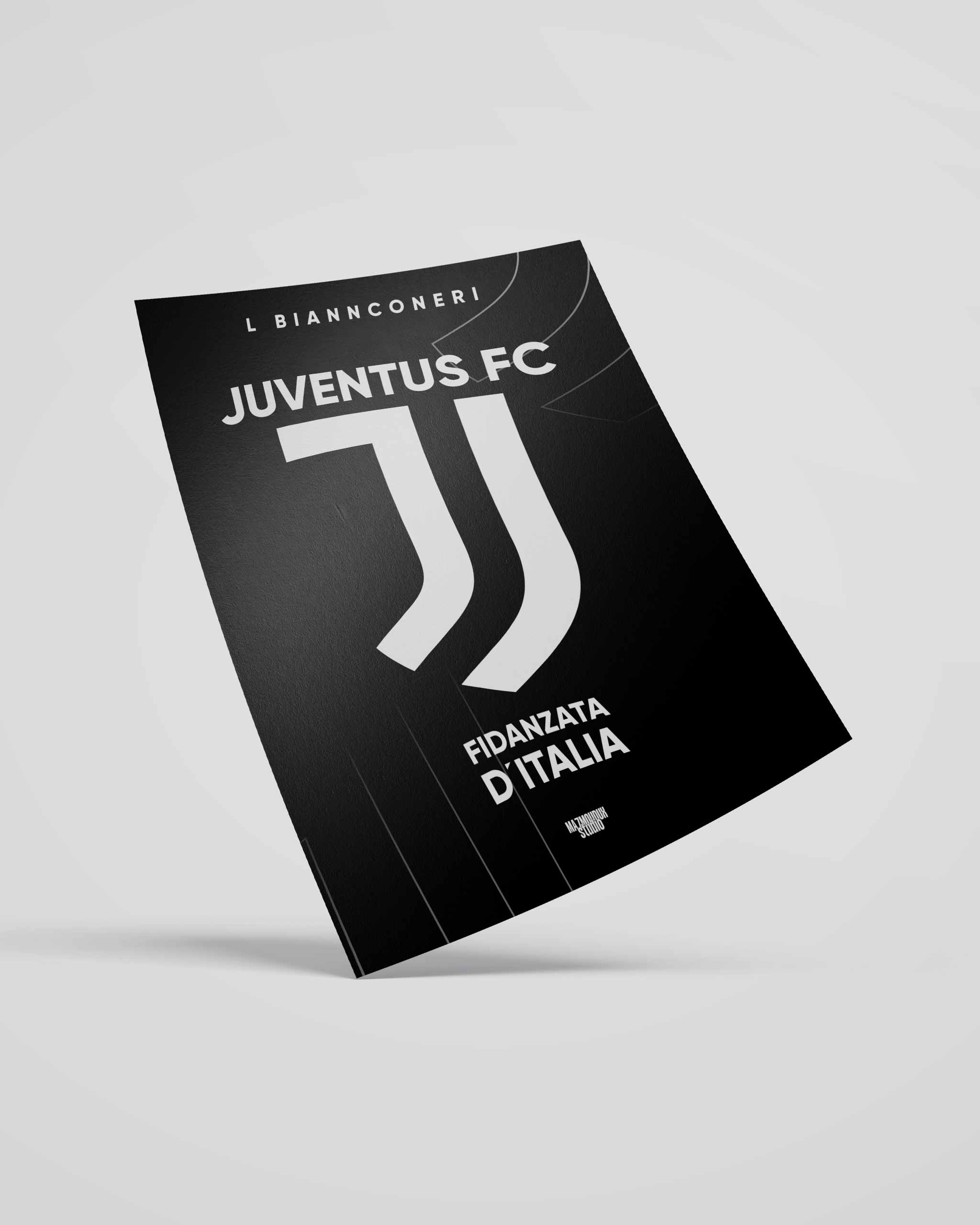 Juventus FC Logo - Illustrated Poster & Frame - Image 3