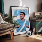 Omar Marmoush – Illustrated Football Poster & Frame
