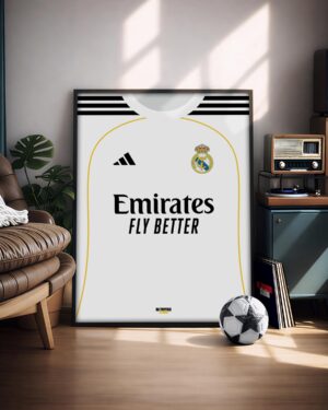 Real Madrid - Illustrated Kit Poster & Frame