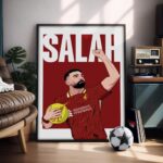 Mohamed Salah 24/25 - Illustrated Poster & Frame