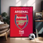 Arsenal FC Logo - Illustrated Poster & Frame