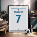 Cristiano Ronaldo 2017 Jersey - Illustrated Poster & Frame
