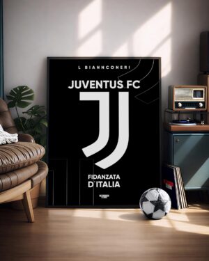 Juventus FC Logo - Illustrated Poster & Frame