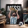 Leo Messi World Cup - Illustrated Poster & Frame
