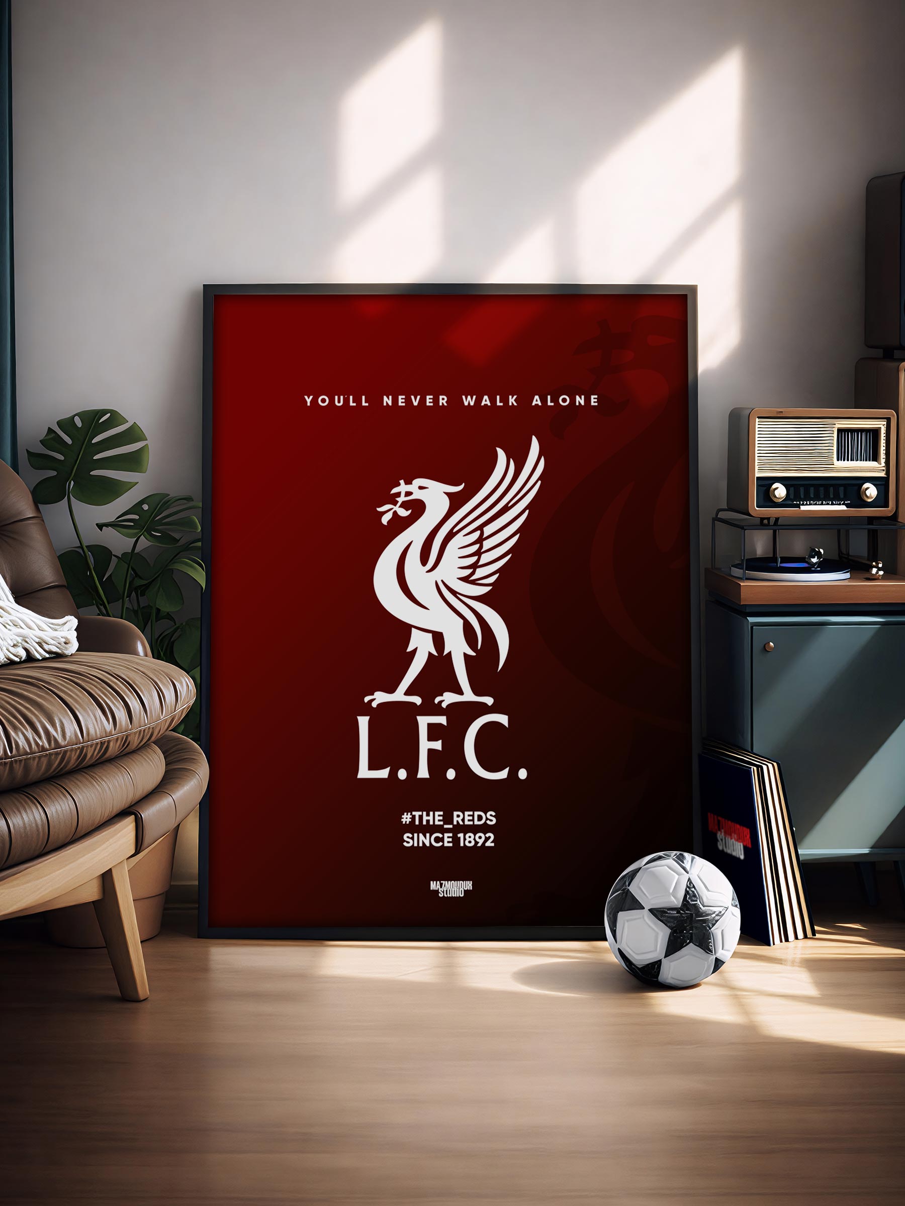 Liverpool FC Logo - Illustrated Poster & Frame