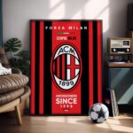AC Milan Logo - Illustrated Poster & Frame