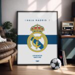 Real Madrid Logo - Illustrated Poster & Frame
