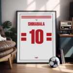 Shikabala Jersey - Illustrated Poster & Frame