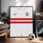 Zamalek SC 25/26 - Illustrated Kit Poster & Frame